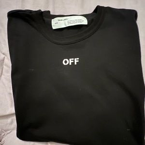 Off-White Black short sleeved “temperature” S tshirt